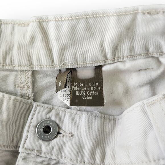 Vintage 90s Calvin Klein Khaki Waisted Rise Mom Shorts USA 100% Cotton Size 4 - Picture 7 of 8